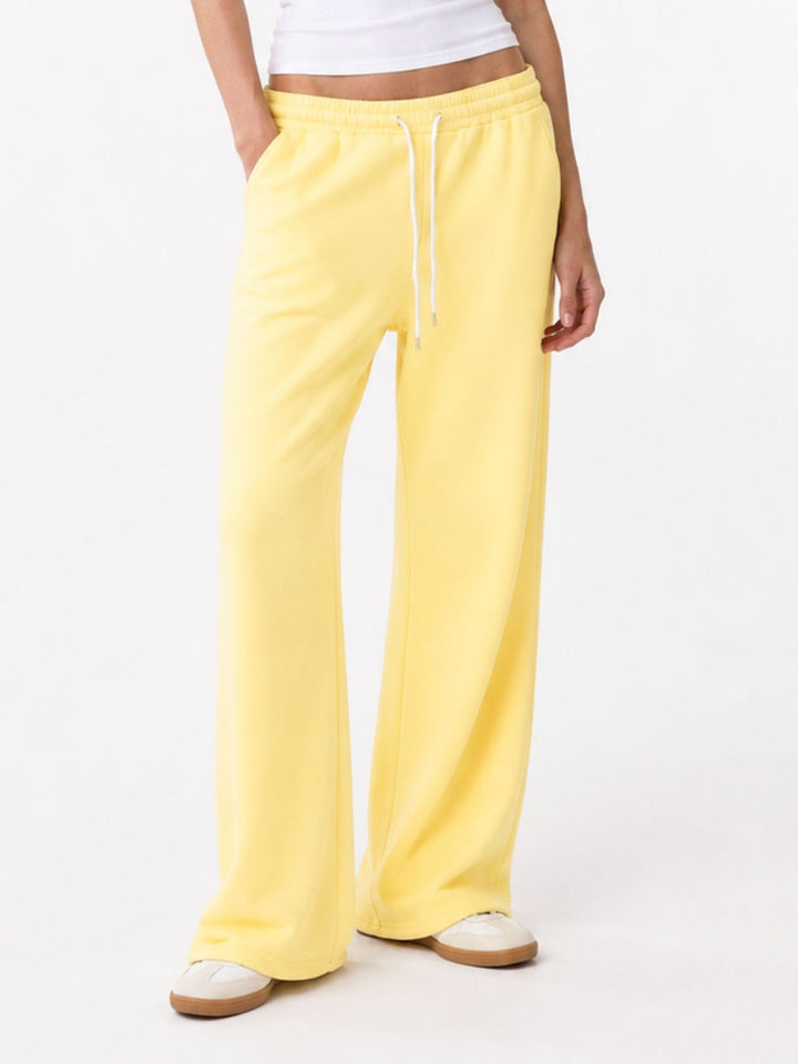 SET Damen T-Shirt Streifen Hose Uni