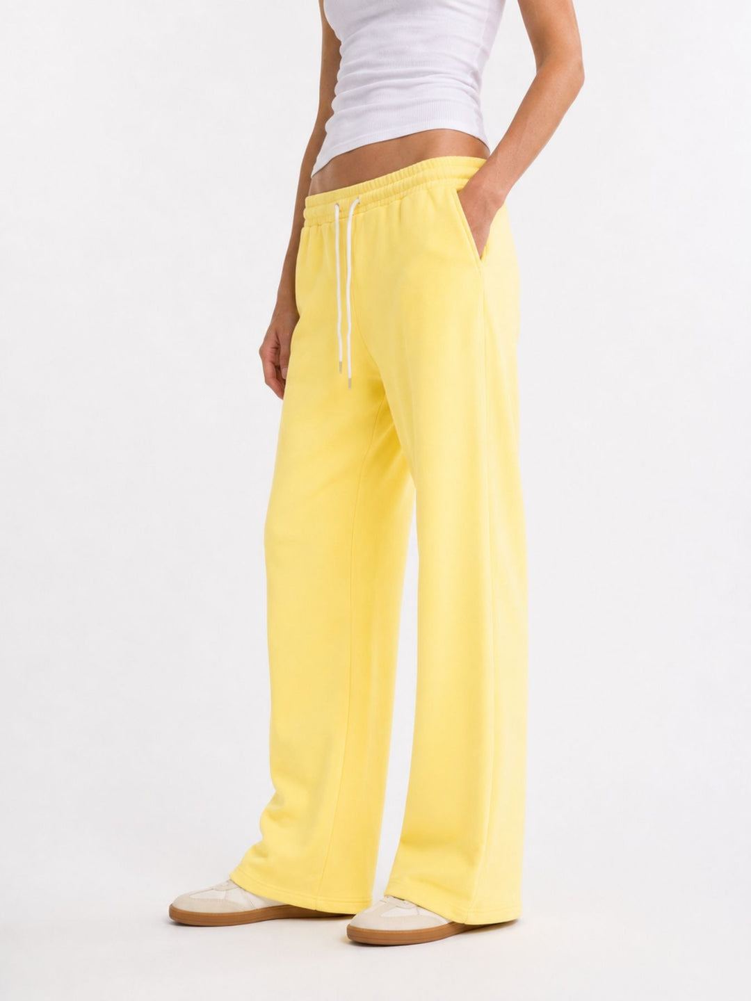 SET Damen T-Shirt Streifen Hose Uni
