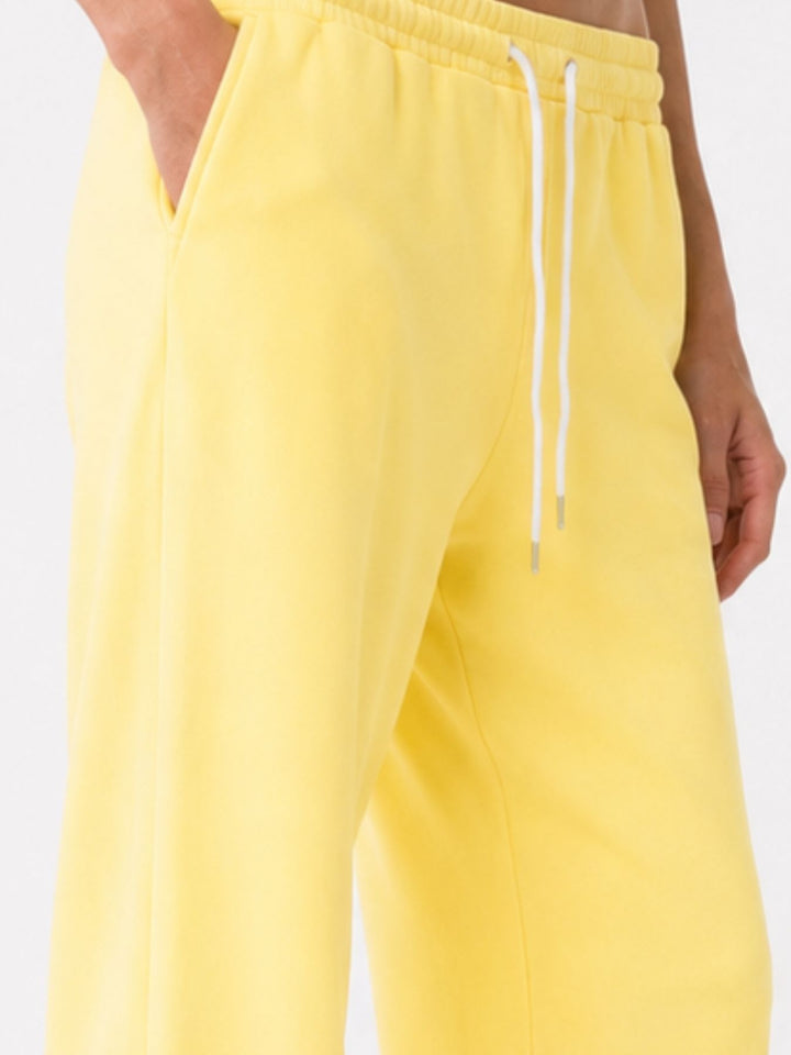 SET Damen T-Shirt Streifen Hose Uni