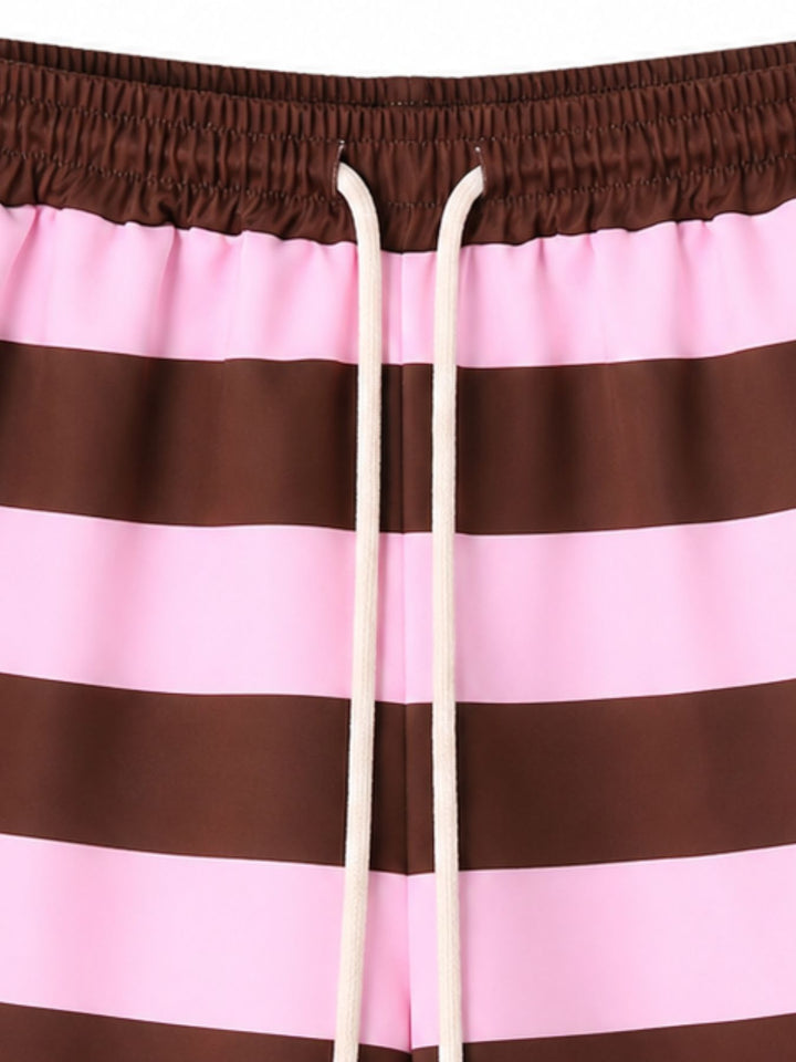 SET T-Shirt Short Blockstreifen