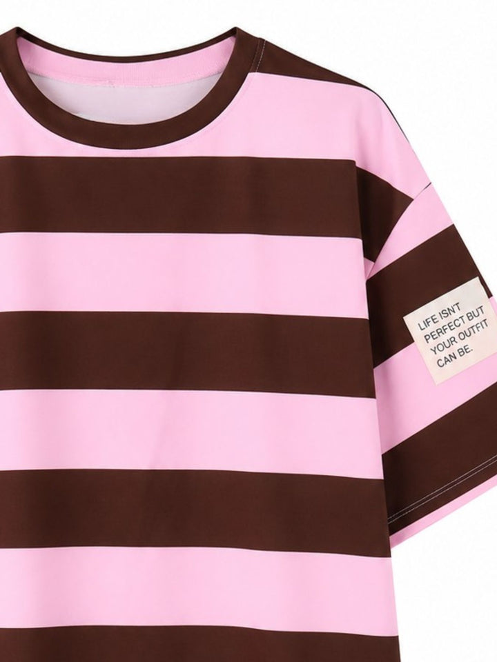 SET T-Shirt Short Blockstreifen