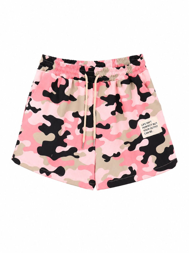 SET Damen T-Shirt und Short Camoflage