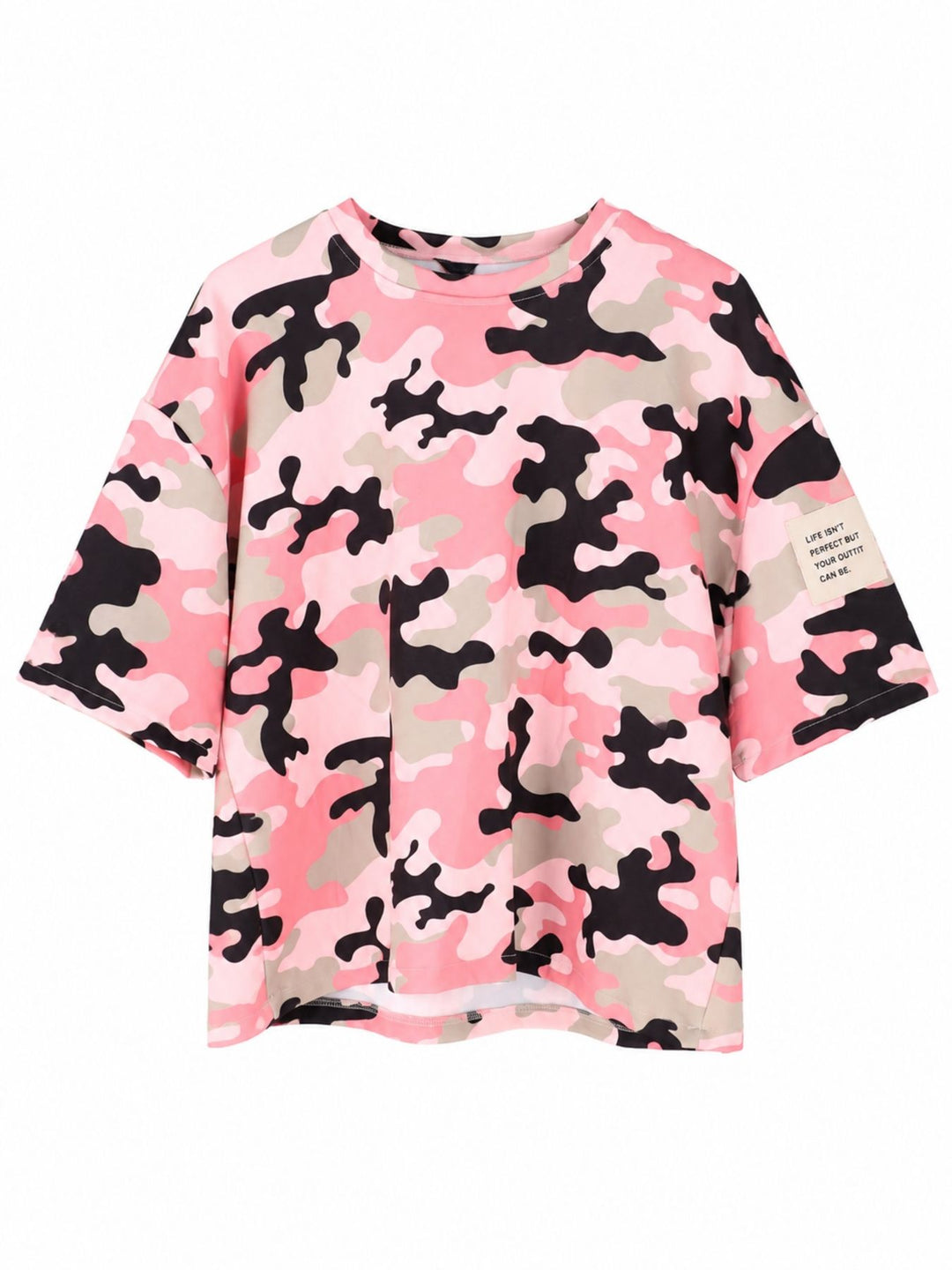 SET Damen T-Shirt und Short Camoflage