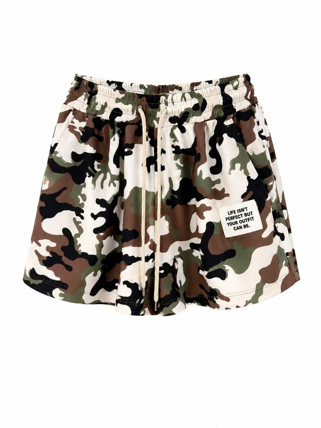 SET Damen T-Shirt und Short Camoflage