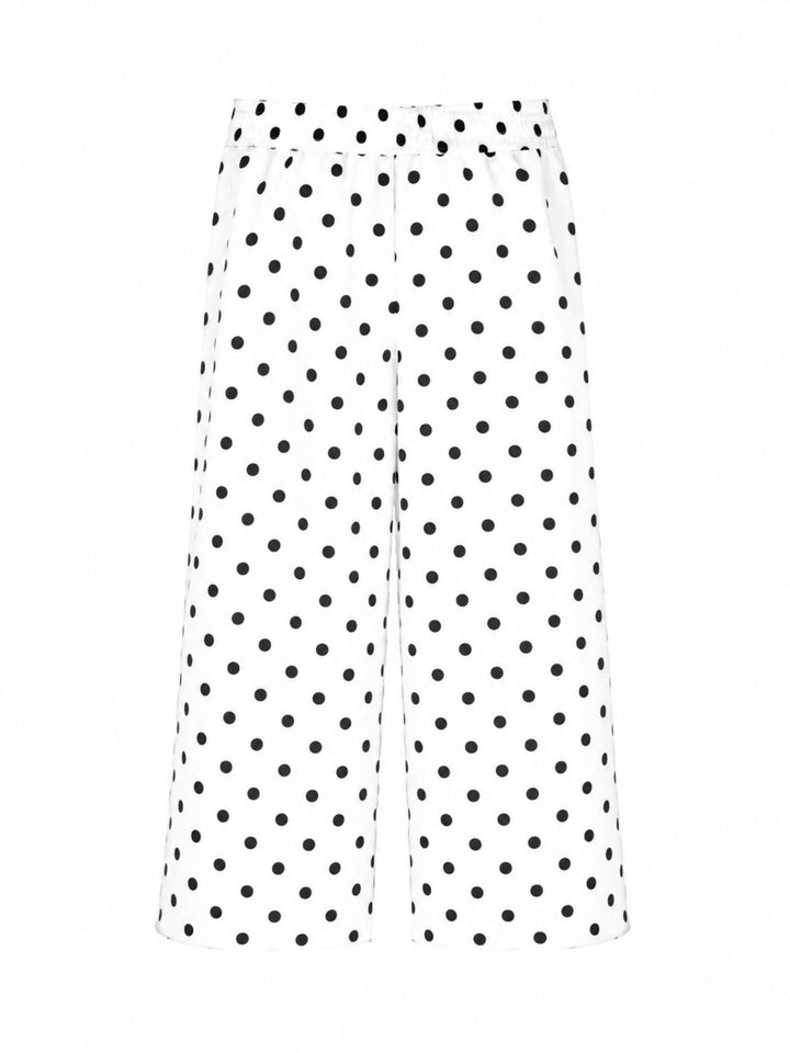Hose Damen Punkte Viskose Sweat