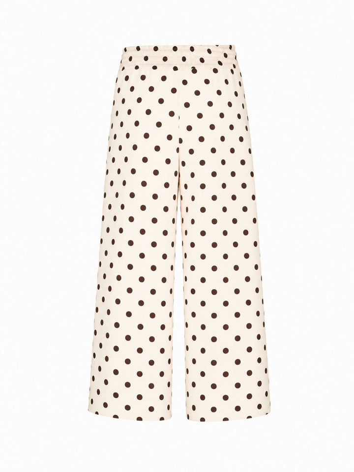 Hose Damen Punkte Viskose Sweat