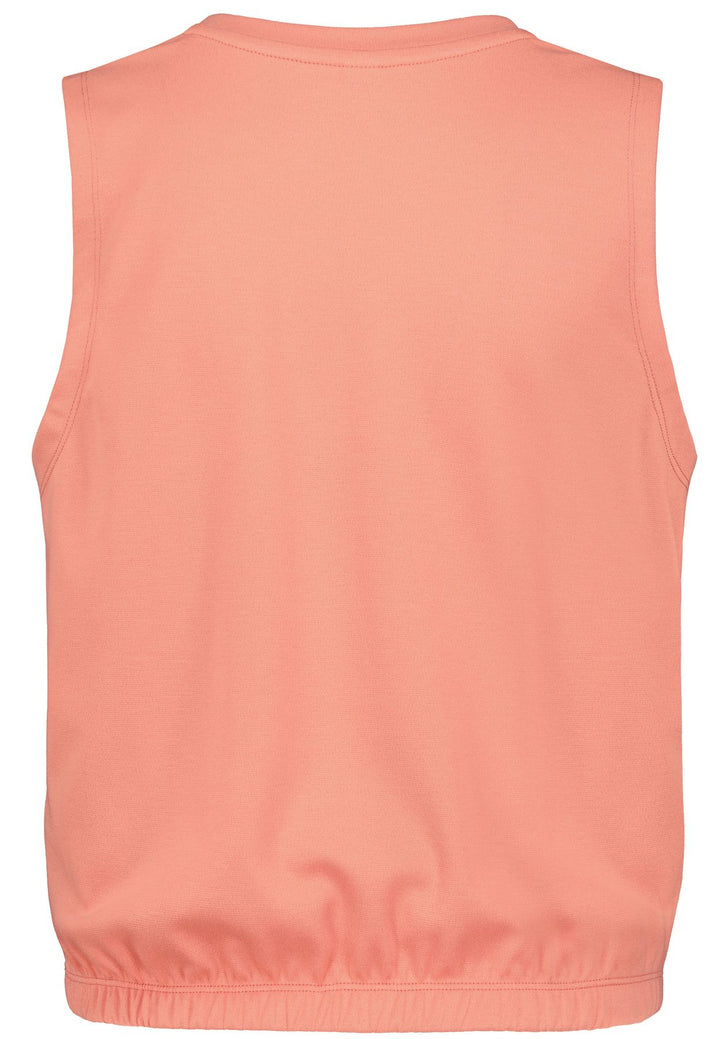 Top ärmellos kurz geschnitten orange