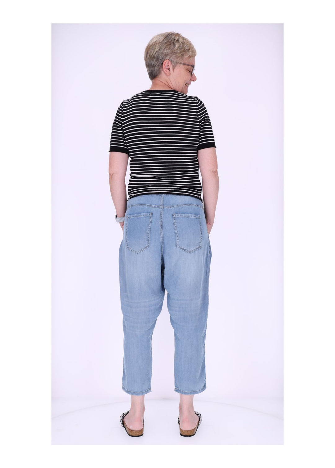 Schlupfhose Damen 7/8 Leichtdenim