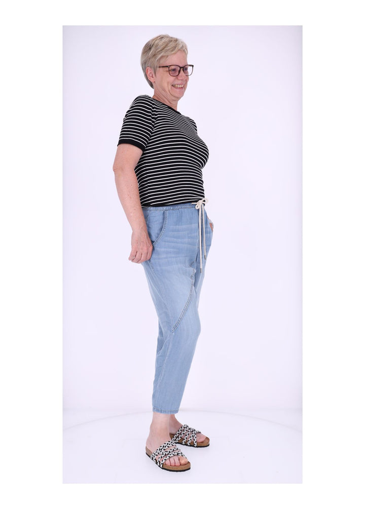 Schlupfhose Damen 7/8 Leichtdenim