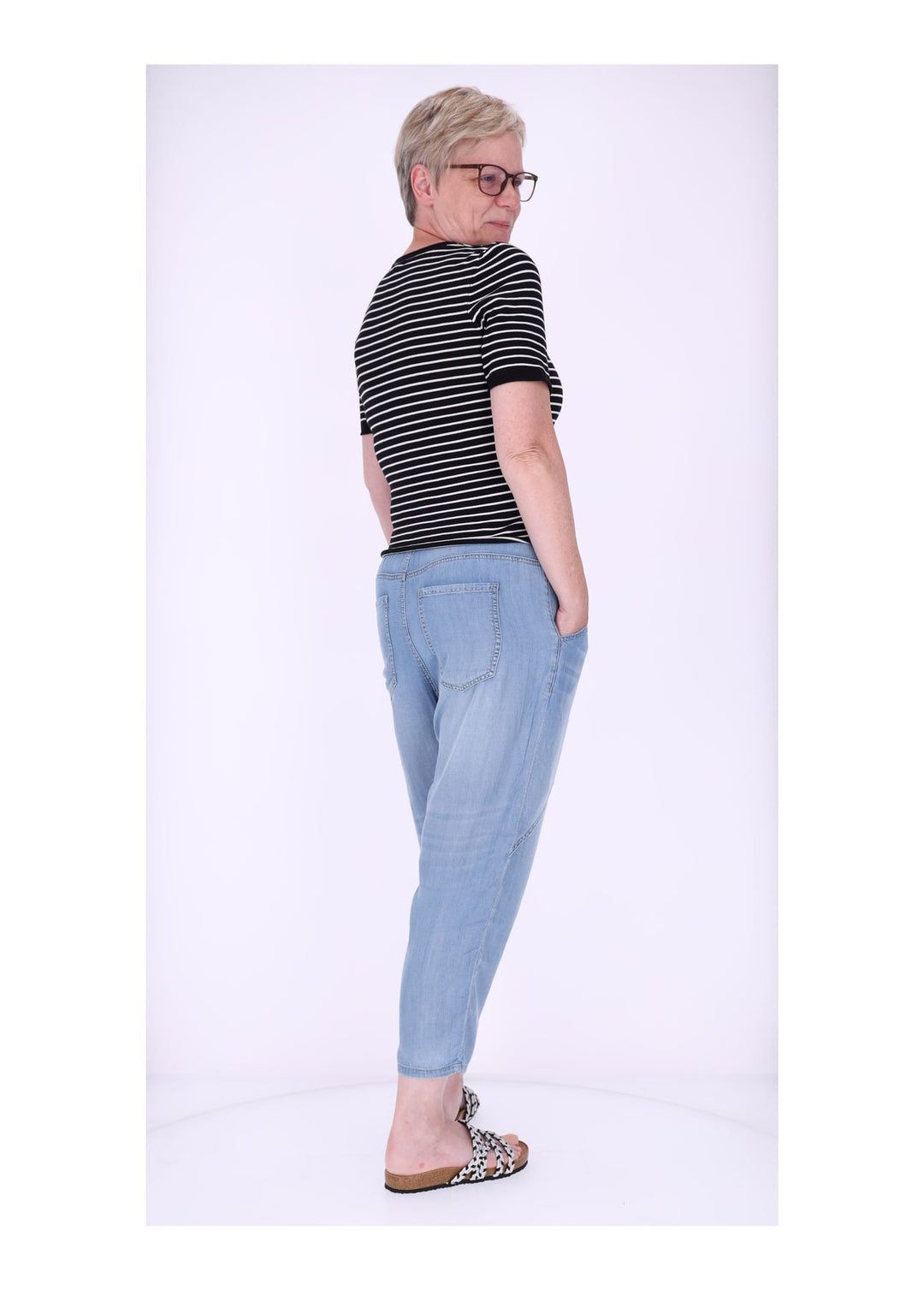 Schlupfhose Damen 7/8 Leichtdenim