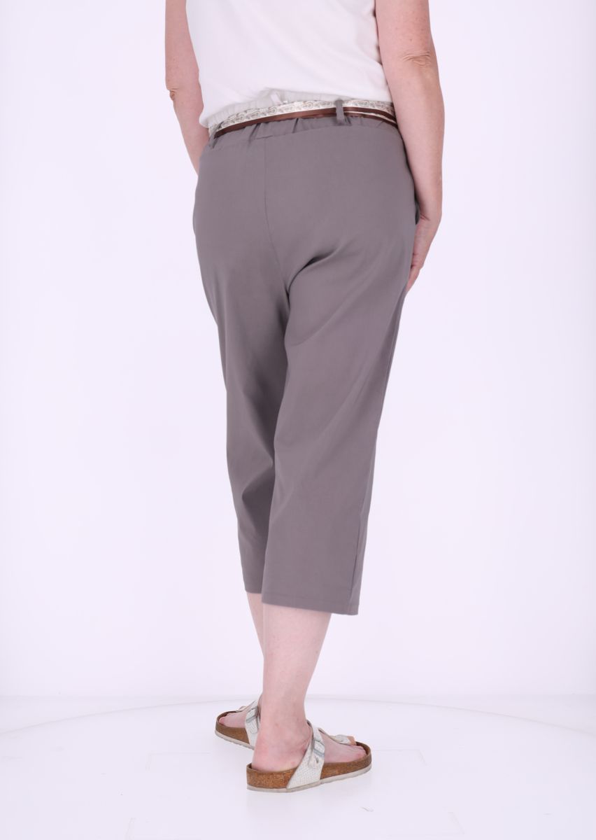 Capri Damen Viskose mit Tuchgürtel
