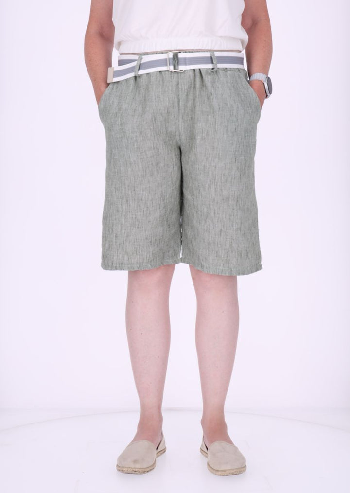 Short Damen mit Gürtel Knielang