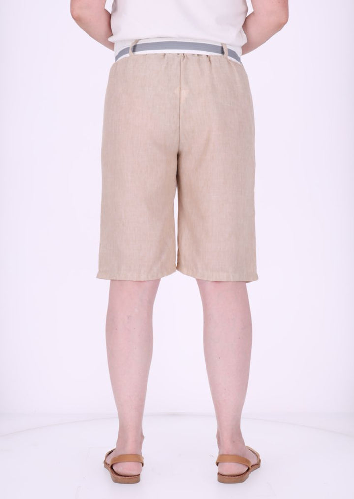 Short Damen mit Gürtel Knielang