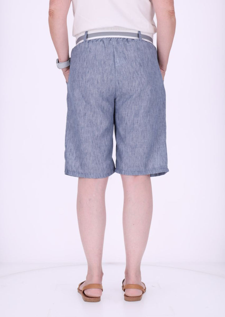 Short Damen mit Gürtel Knielang