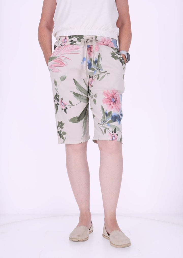 Short Damen Tunnelzug AOP Blüten