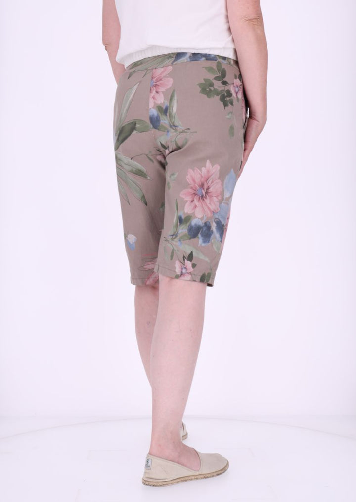 Short Damen Tunnelzug AOP Blüten