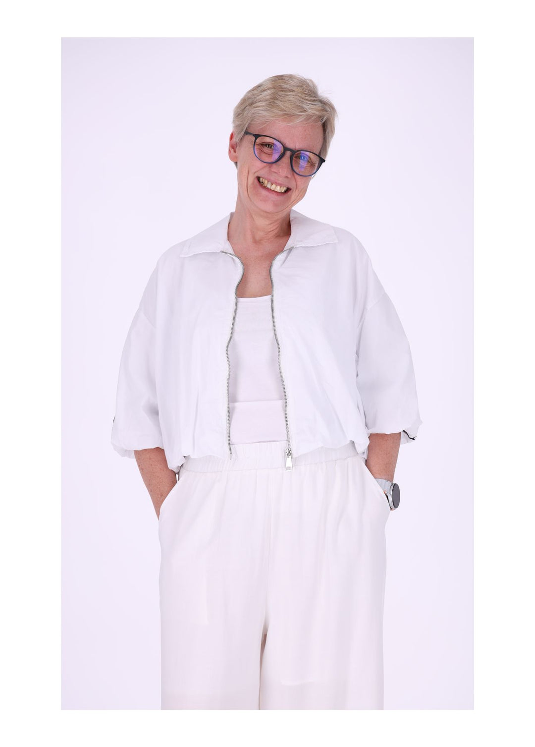 Jacke Damen 3/4 Arm Ballonärmel