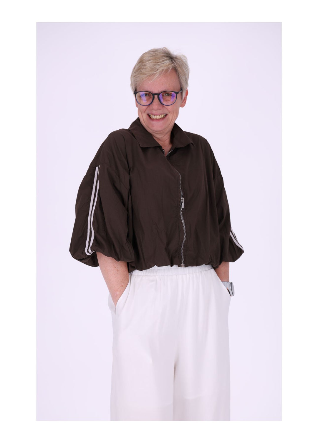 Jacke Damen 3/4 Arm Ballonärmel