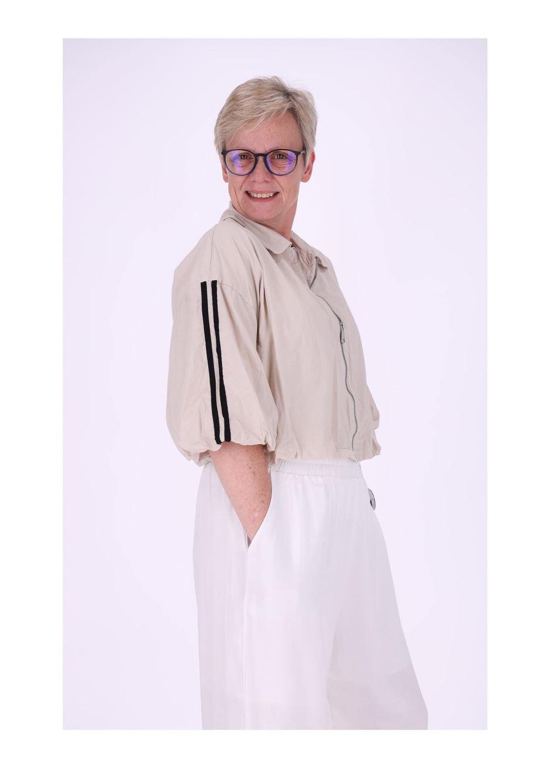 Jacke Damen 3/4 Arm Ballonärmel