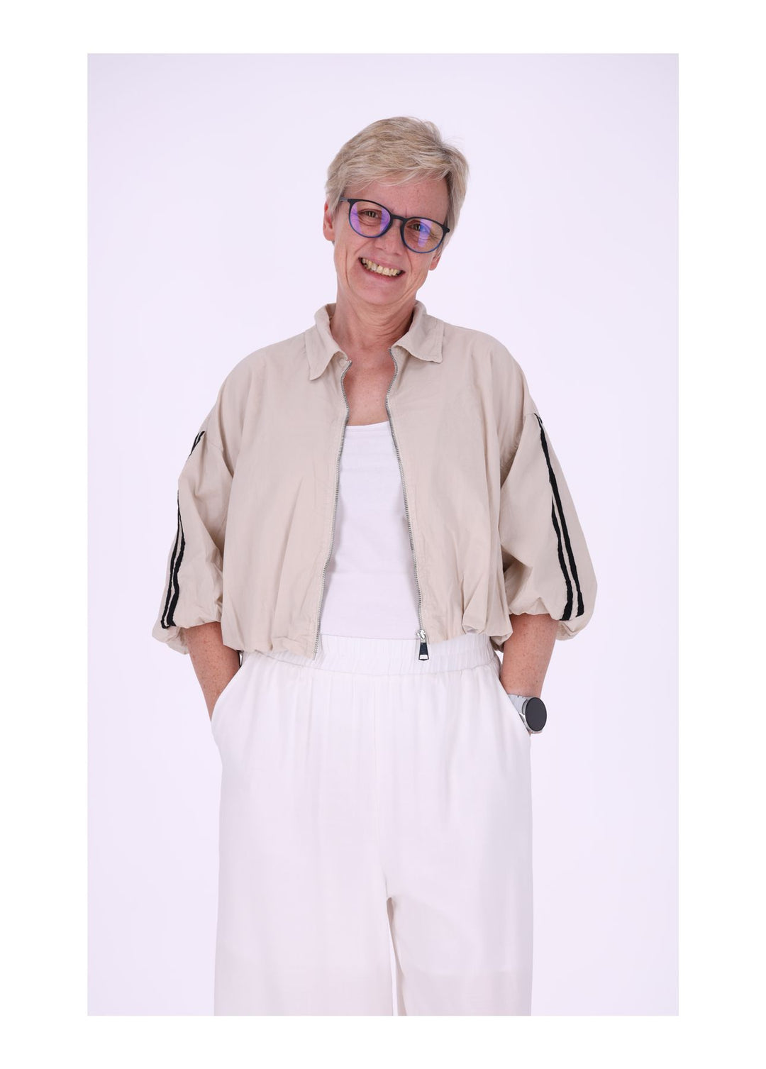 Jacke Damen 3/4 Arm Ballonärmel