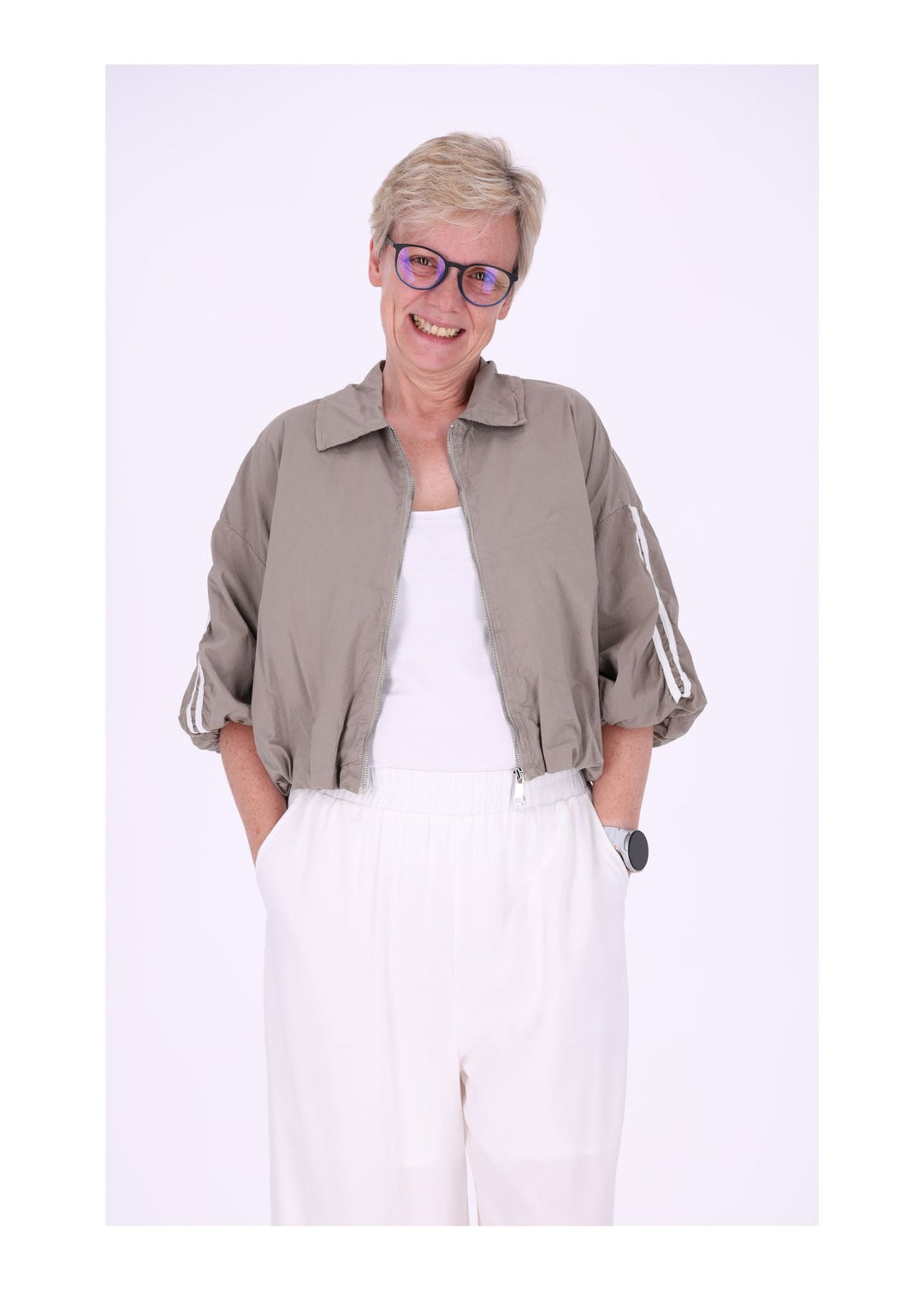 Jacke Damen 3/4 Arm Ballonärmel