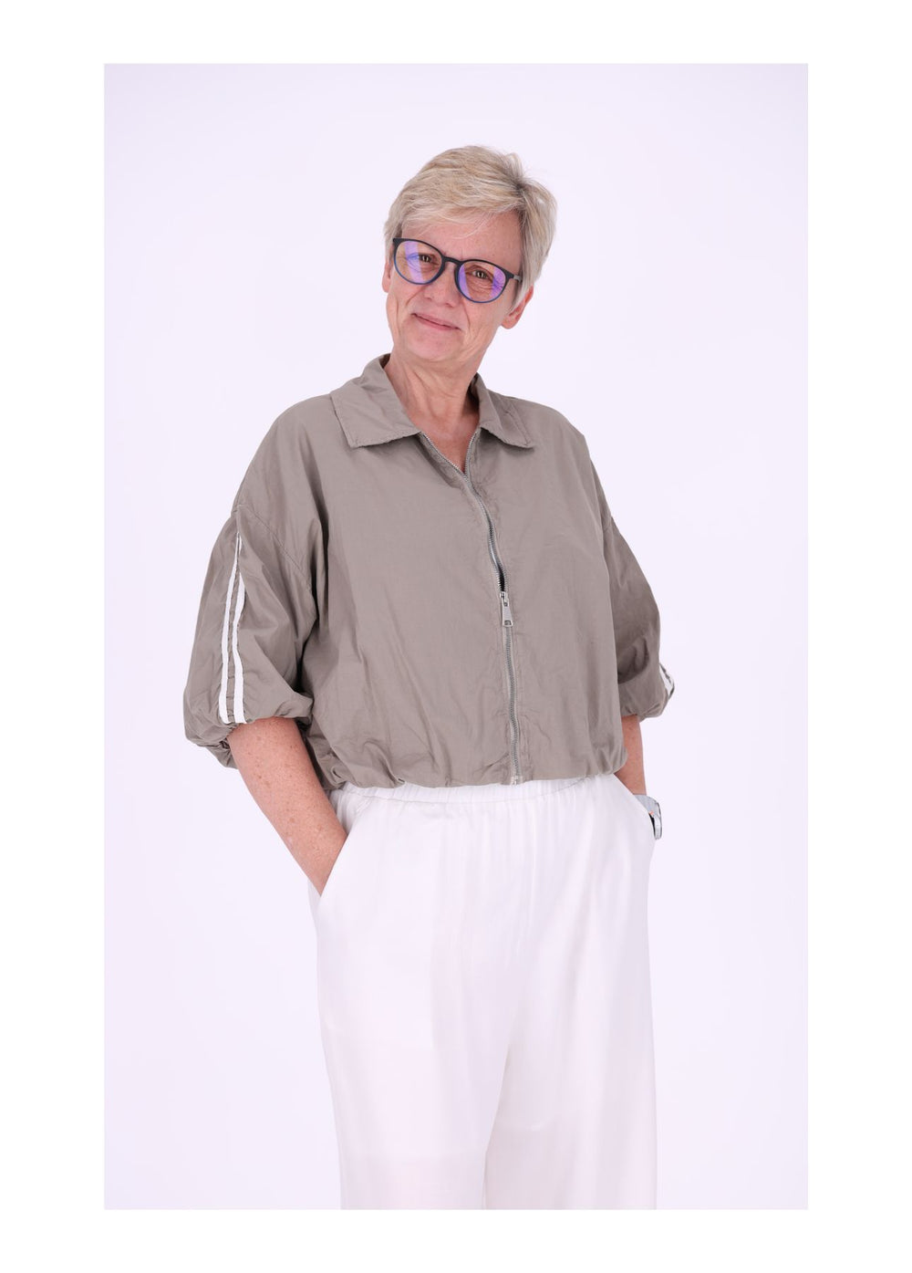 Jacke Damen 3/4 Arm Ballonärmel