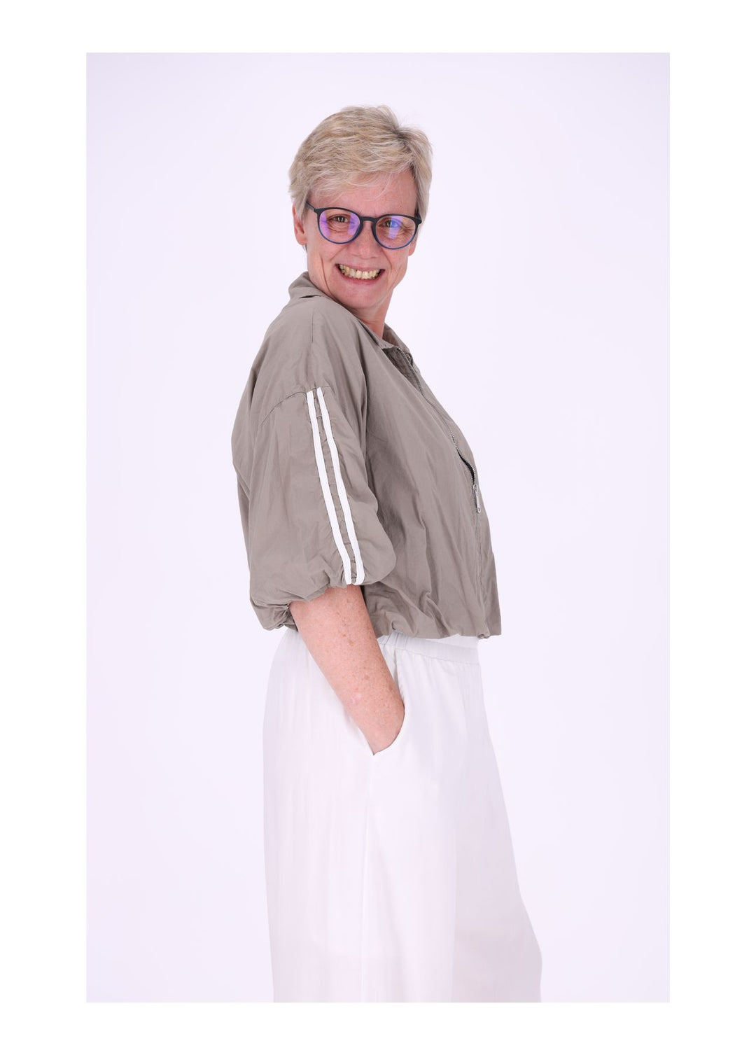 Jacke Damen 3/4 Arm Ballonärmel
