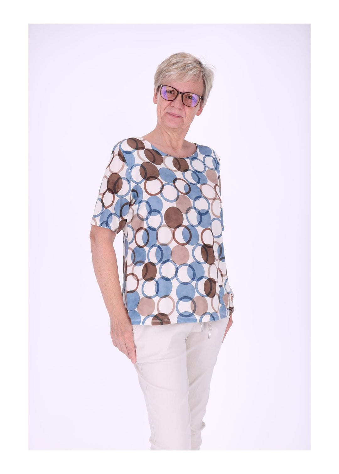 T-Shirt Damen AOP Kreise