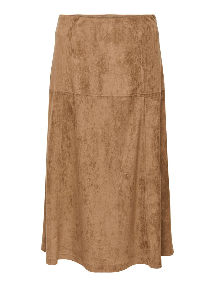 ONLLIXA MW LONG FAUX SUEDE SKIRT CC