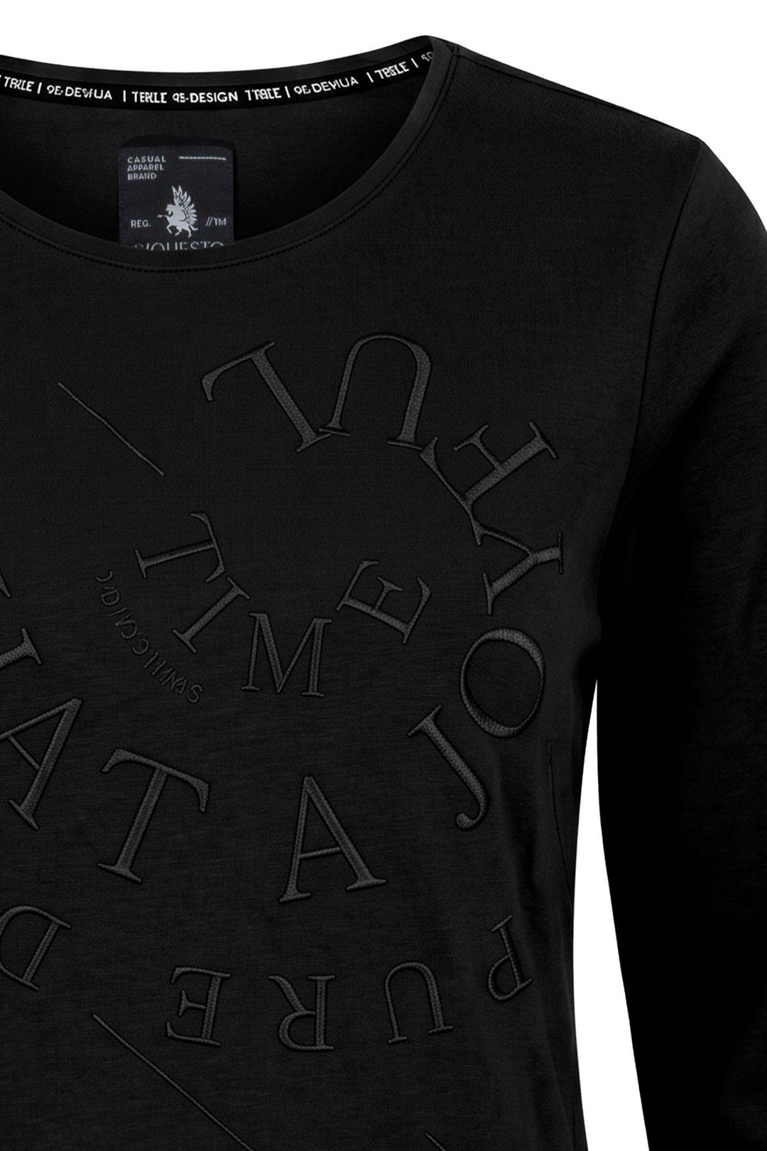 Shirt 3/4 Damen Lettering Print