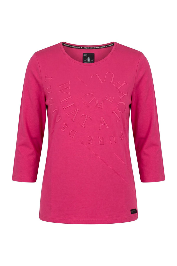 Shirt 3/4 Damen Lettering Print