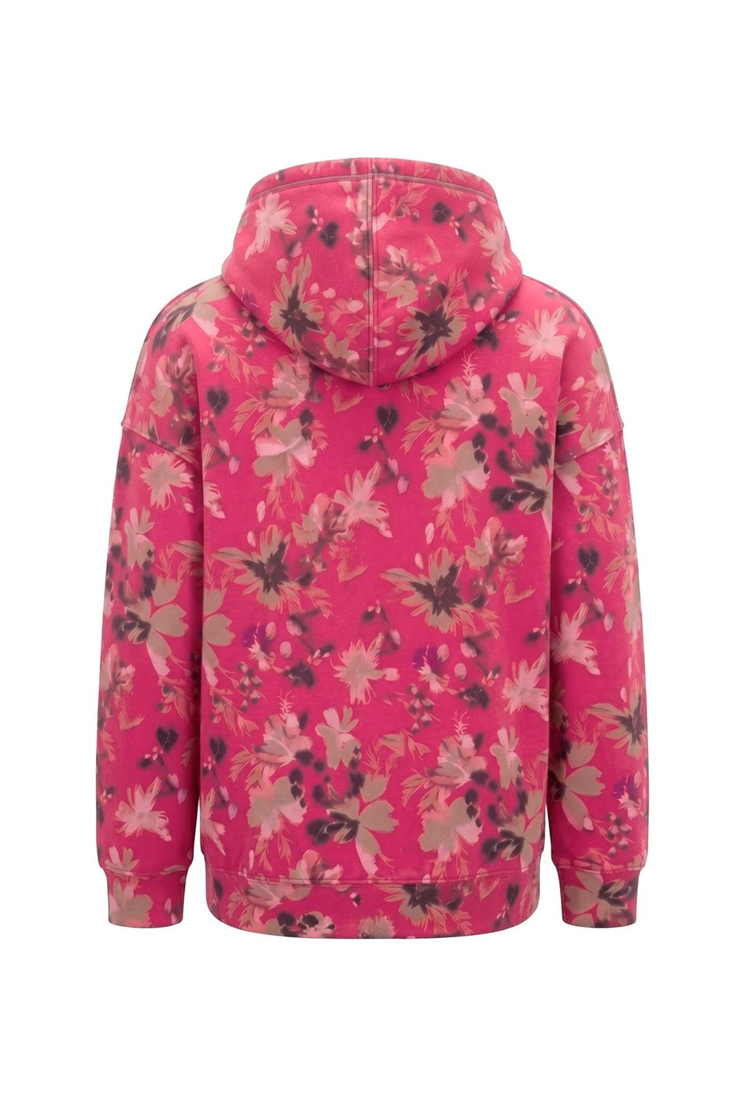 Hoodie Damen floraler Allover-Print Stickerei