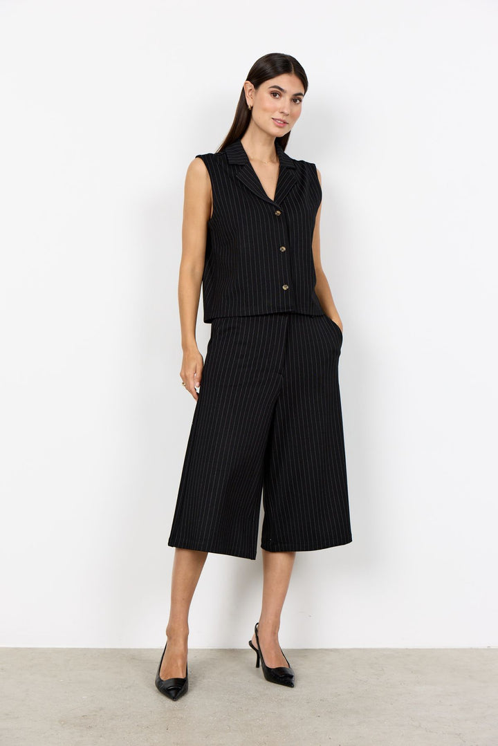 Hose 7/8 Damen Nadelstreifen