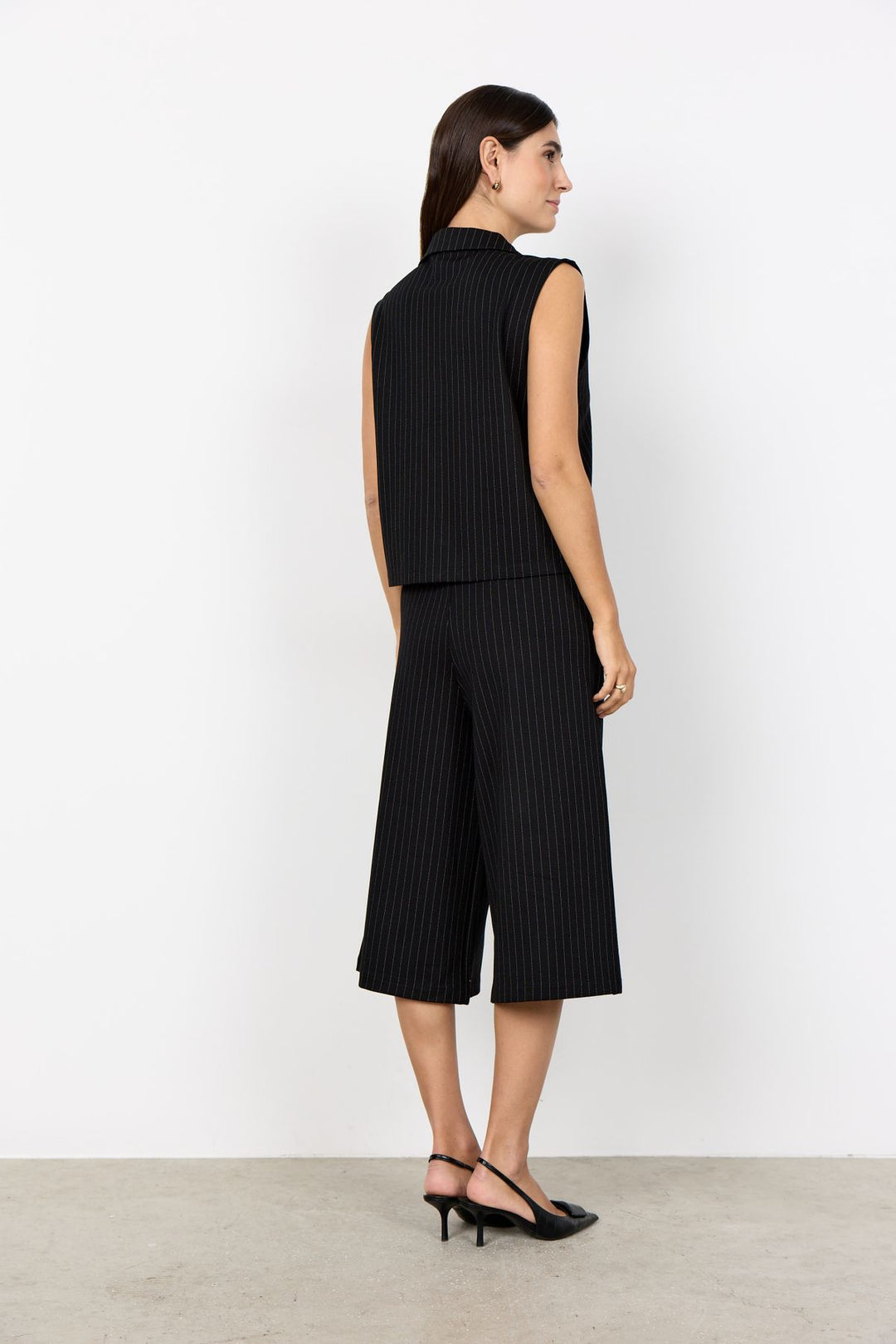 Hose 7/8 Damen Nadelstreifen