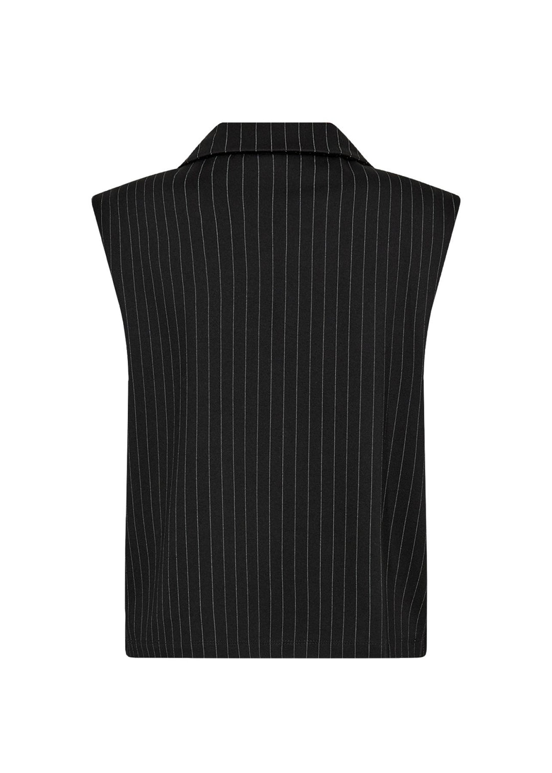 Weste Damen Nadelstreifen scharfes Revers