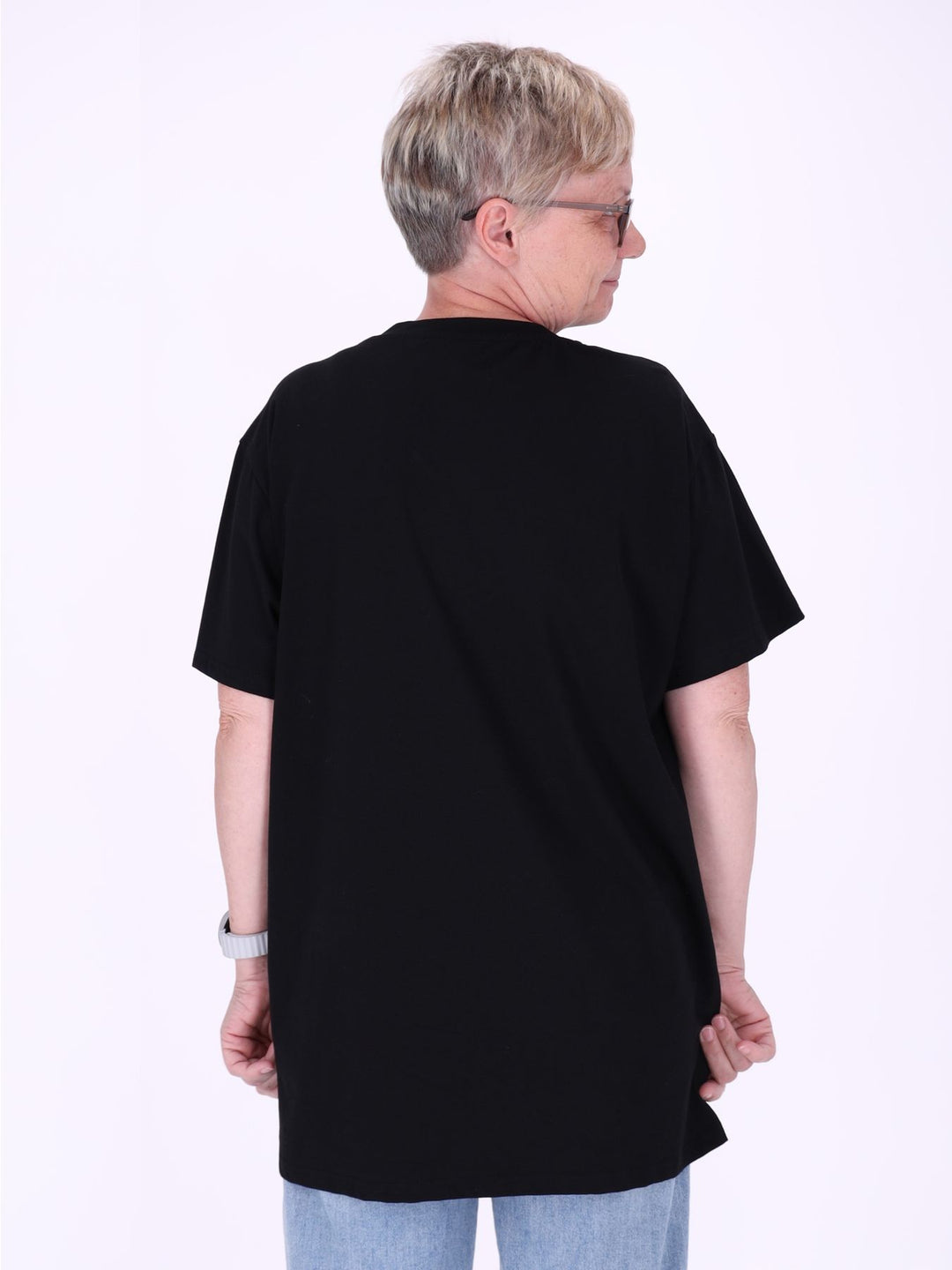 Longshirt Damen Print Snoopy Straßsteine