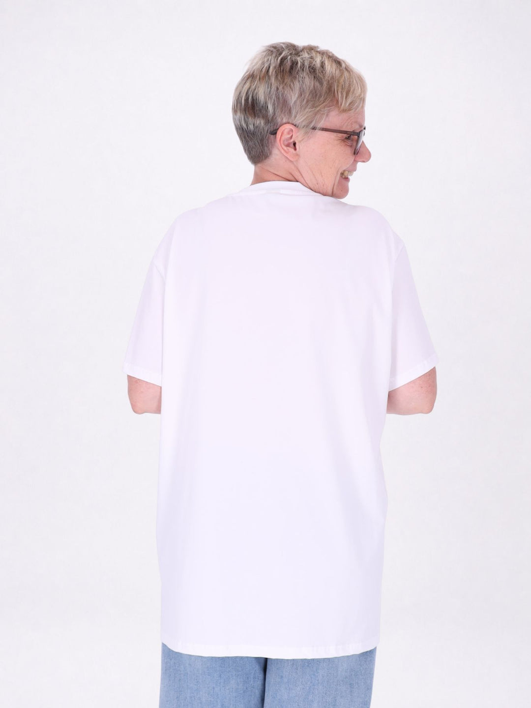 Longshirt Damen Print Snoopy Straßsteine