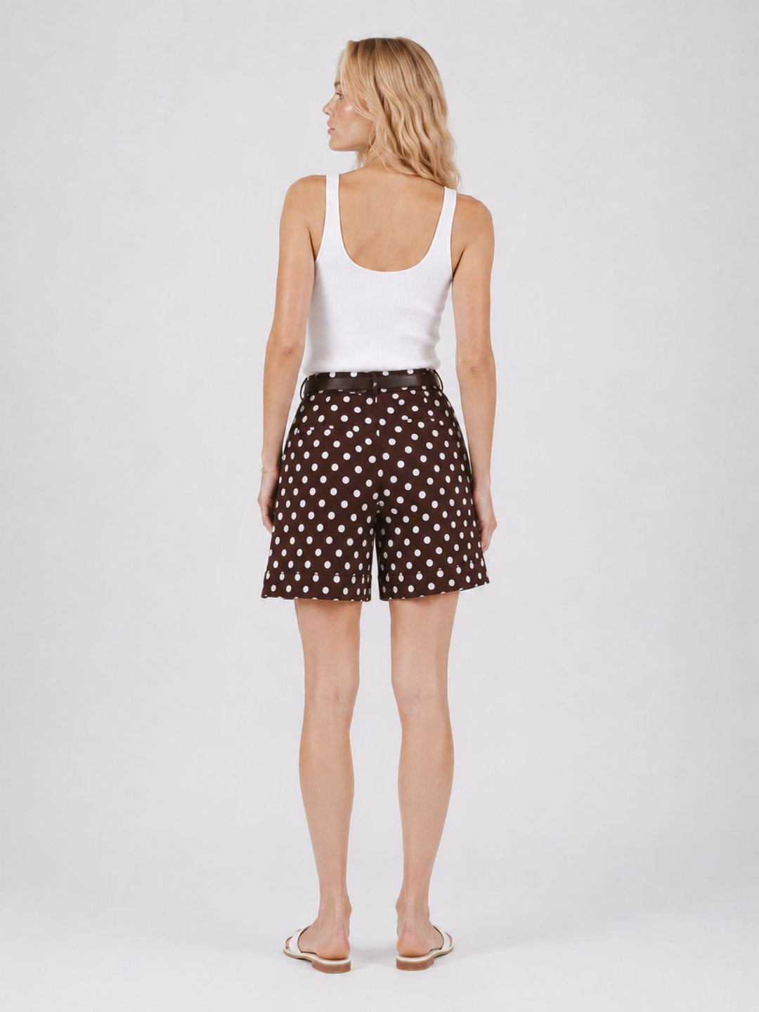Short Damen Knielang AOP Punkte
