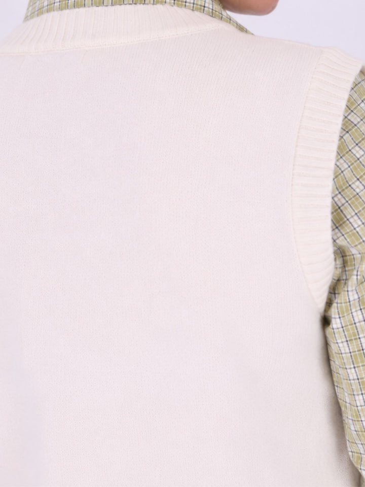 Bluse mit Pullunder College
