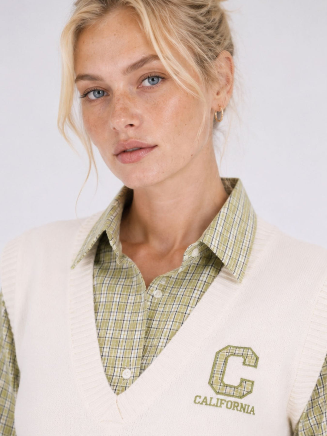 Bluse mit Pullunder College