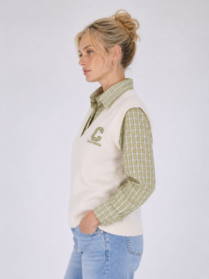 Bluse mit Pullunder College