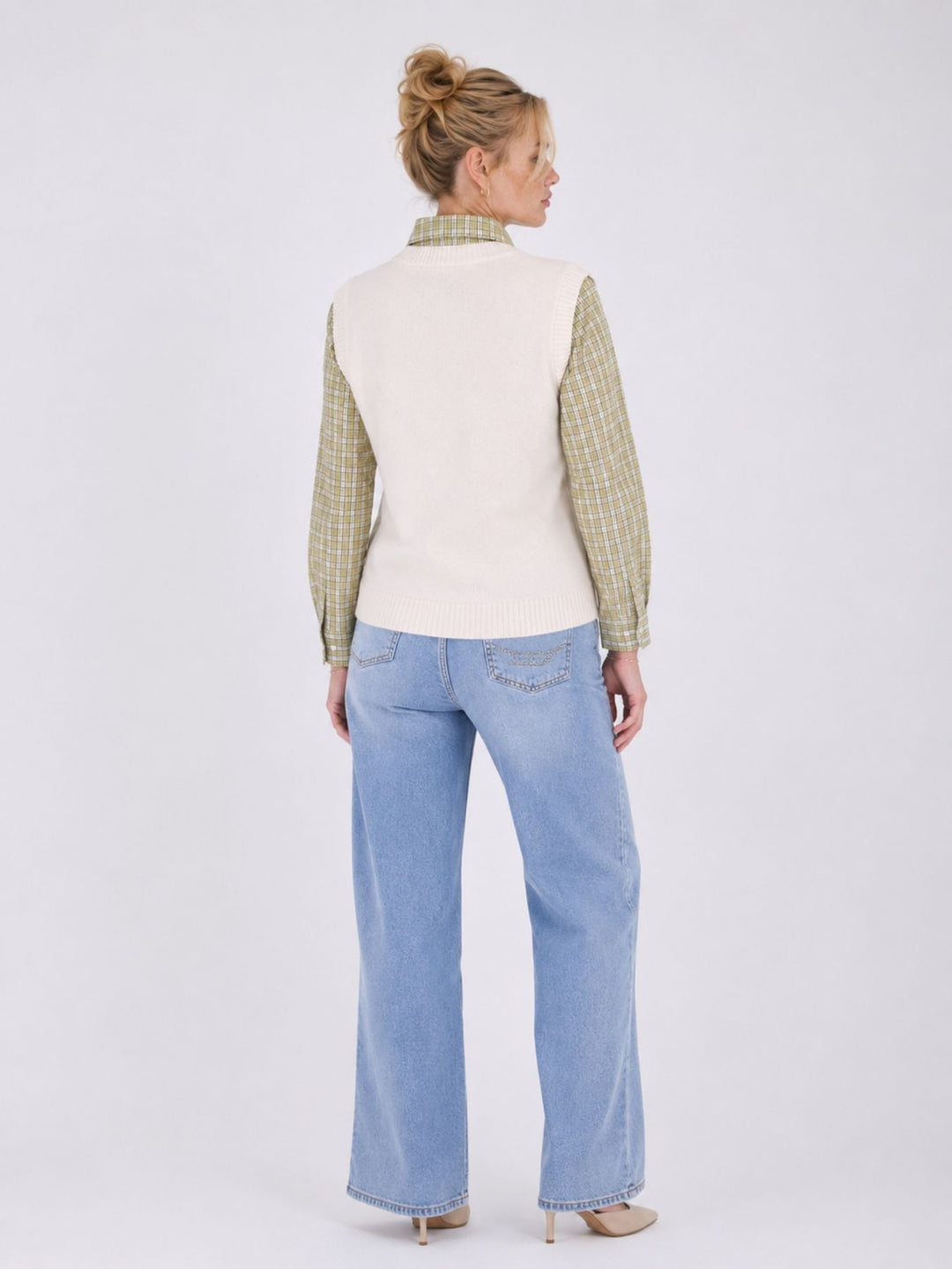 Bluse mit Pullunder College
