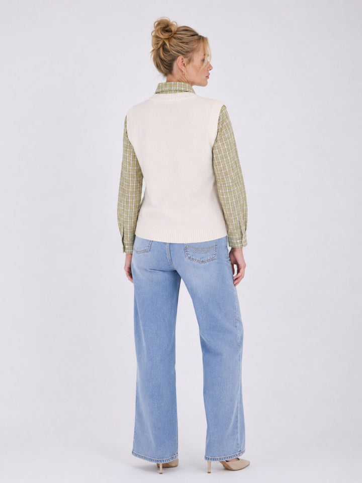 Bluse mit Pullunder College