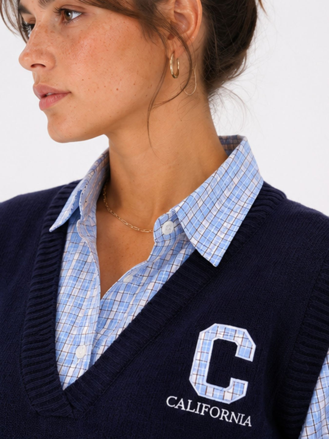 Bluse mit Pullunder College