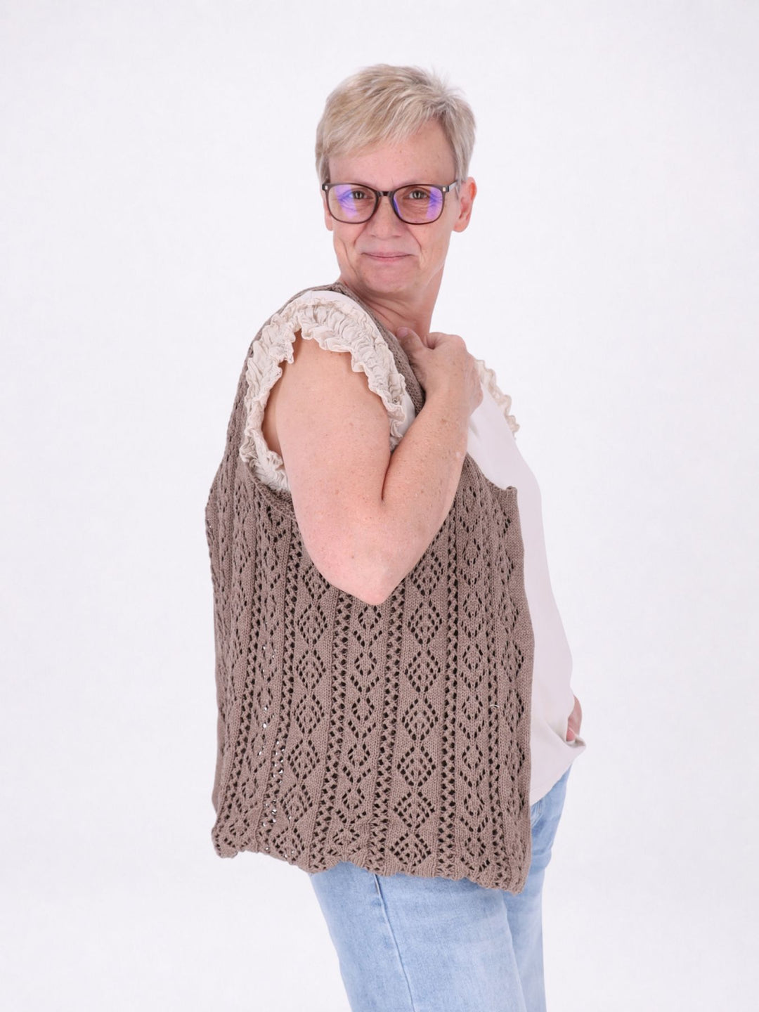Tasche gehäkelt einfarbig