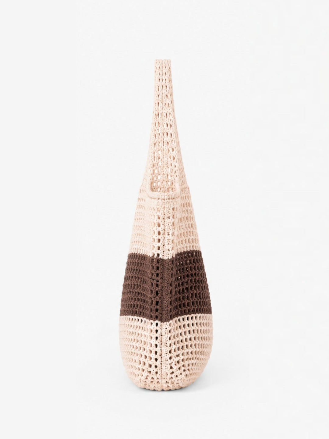 Tasche gehäkelt Braun/ Beige