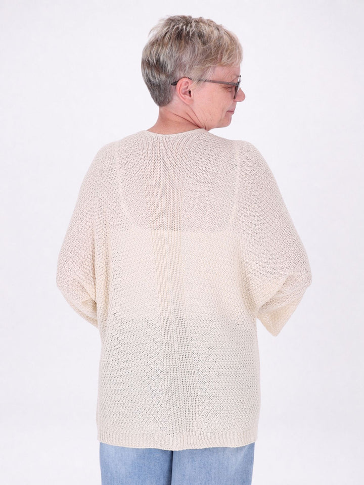 Strickjacke Damen offen 3/4 Arm