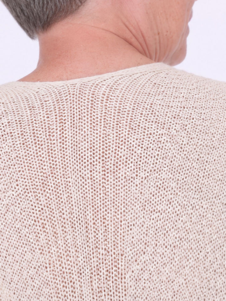 Strickjacke Damen offen 3/4 Arm