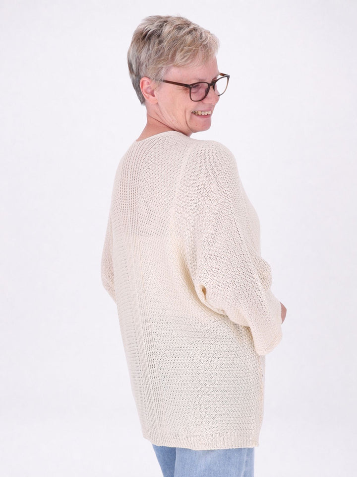 Strickjacke Damen offen 3/4 Arm