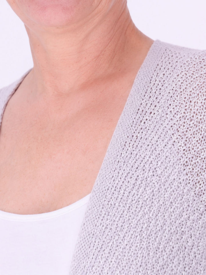 Strickjacke Damen offen 3/4 Arm